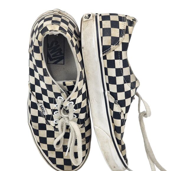 Vans Off The Wall Shoes Womens 8 Checkerboard Canvas Skater Low Top Sneakers - Picture 1 of 16